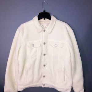 Cream Sherpa Jacket. Used once.